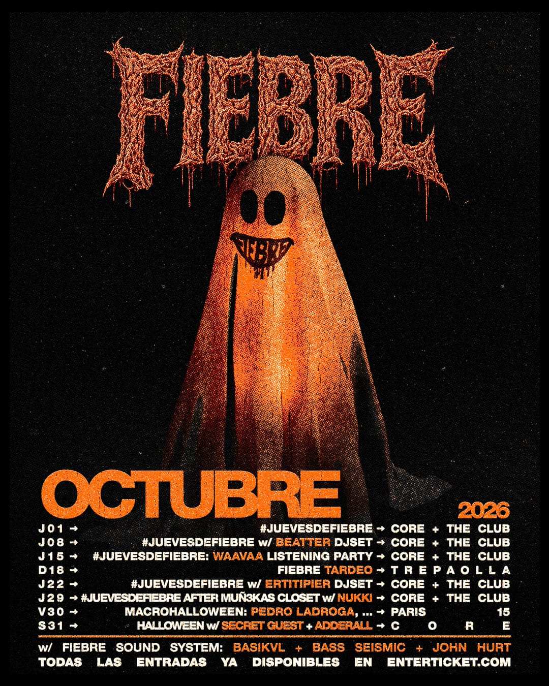 Halloween con Secret Guest y Adderall