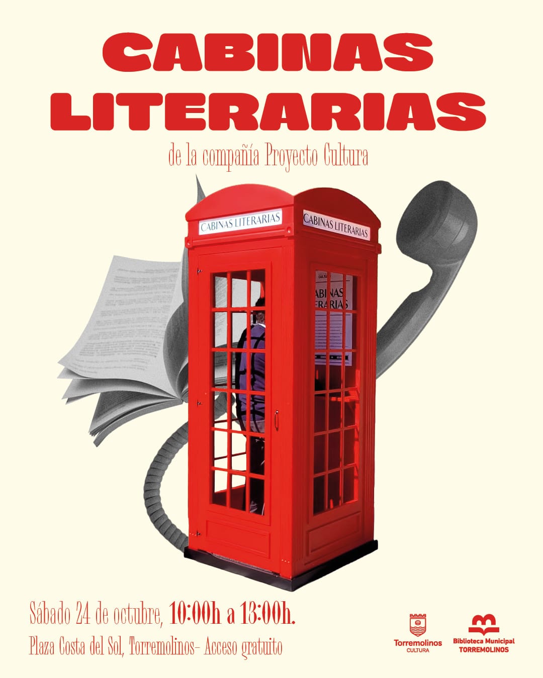 Cabinas Literarias en Plaza Costa del Sol