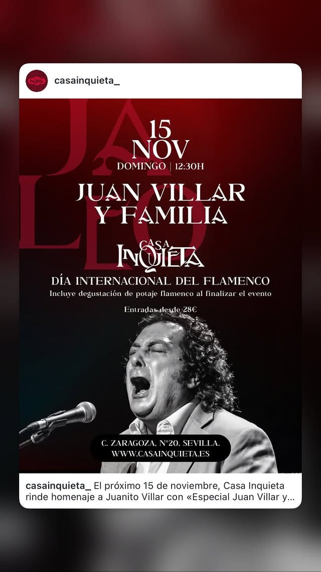 Juan Villar y Familia: Día Internacional del Flamenco