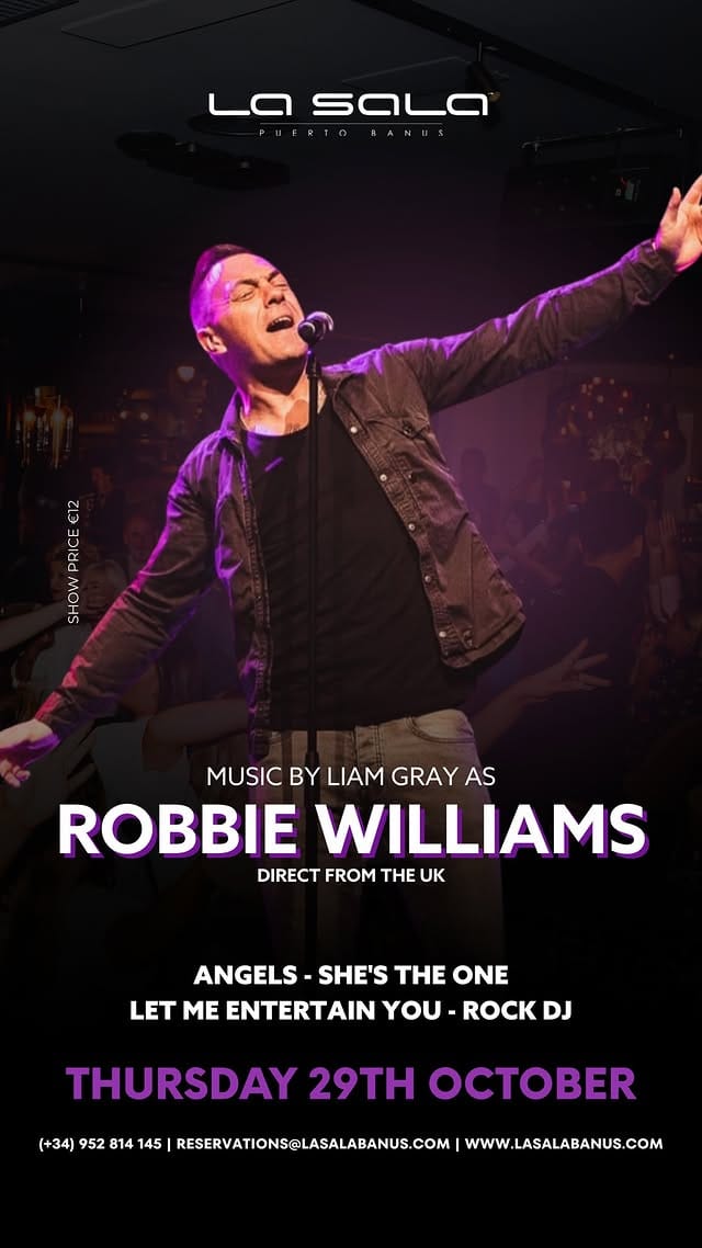 Liam Gray as Robbie Williams