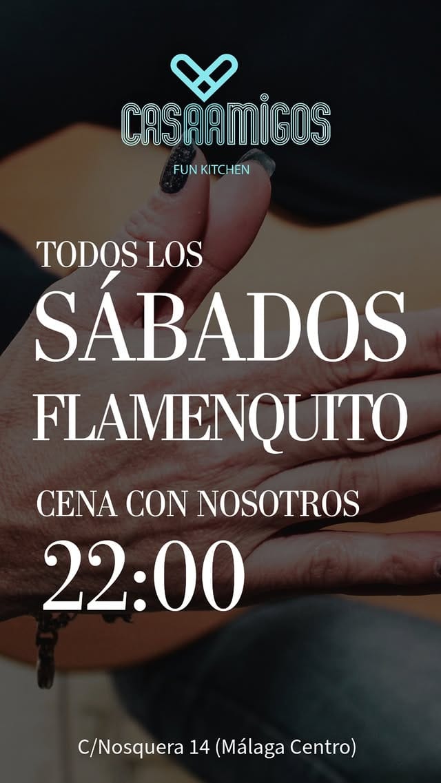 Cena con Flamenquito en directo