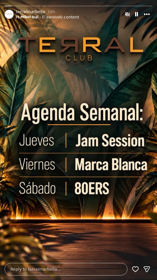 Agenda Semanal en Terral Club