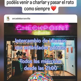 Intercambio de idiomas en Arcade Bar · Arcade Bar Sevilla