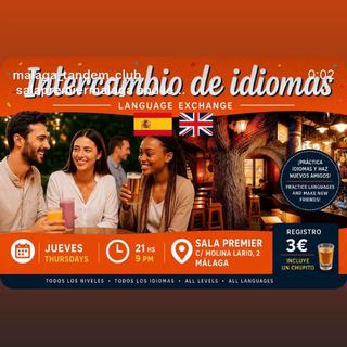 Intercambio de idiomas en Sala Premier · Sala Premier Málaga